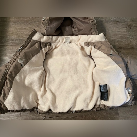 H&M Dog Print Puffer Jacket Detachable Hood 18 Months - Picture 3 of 8